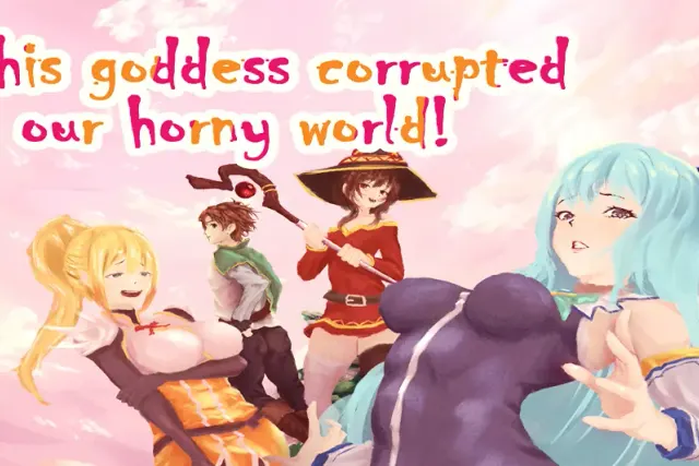 This goddess corrupted our horny world cover
