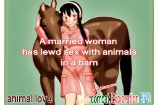 A married woman has lewd sex with animals in a barn cover