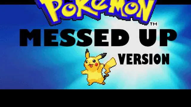 Pokemon Messed Up Version -XXX cover
