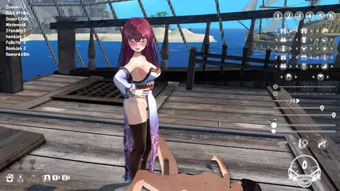 Sailing! I Want to Fuck the Big Breasted Captain of My Dreams! screenshot 2