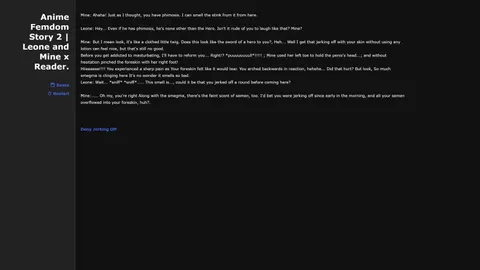 Anime Femdom Story 2 Leone, Mine And The Reader screenshot 1