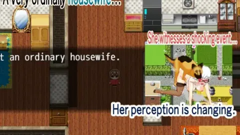 A married woman has lewd sex with animals in a barn screenshot 1