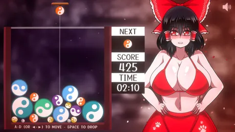 Hakurei Reimu Strip Game screenshot 4